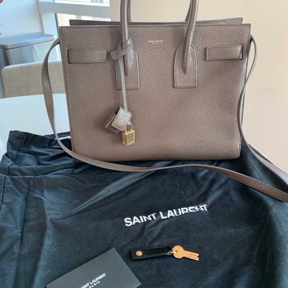 Saint Laurent Sac De Jour Small Tote Fog - Picture 8 of 8